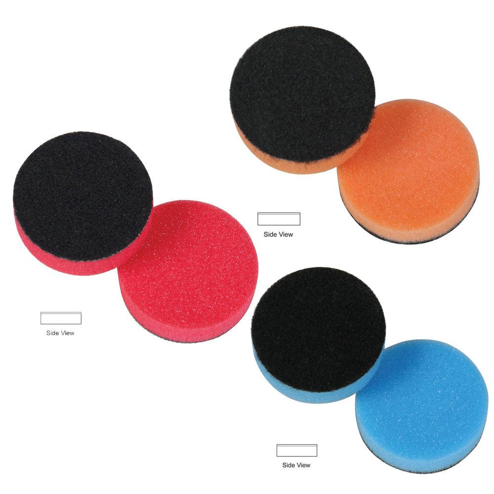 Lake Country Hydro-Tech 2" Pads (Cyan, Tangerine, Crimson) - CARZILLA.CA