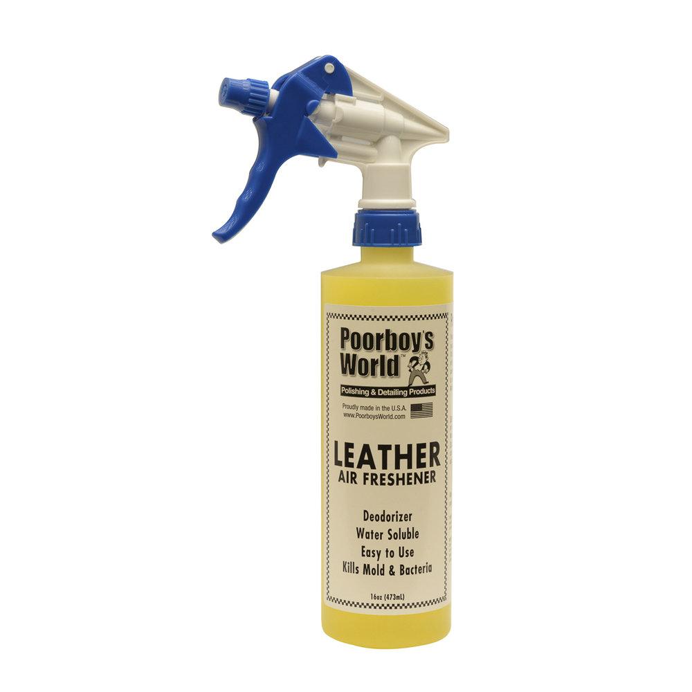 Poorboy's World Air Freshener/Deodorizer 16oz (Leather Scent) - CARZILLA.CA