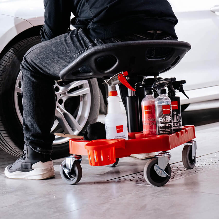 Maxshine Adjustable Detailing Stool With Modular Tool Tray - CARZILLA.CA