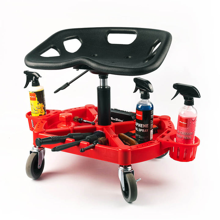 Maxshine Adjustable Detailing Stool With Modular Tool Tray - CARZILLA.CA