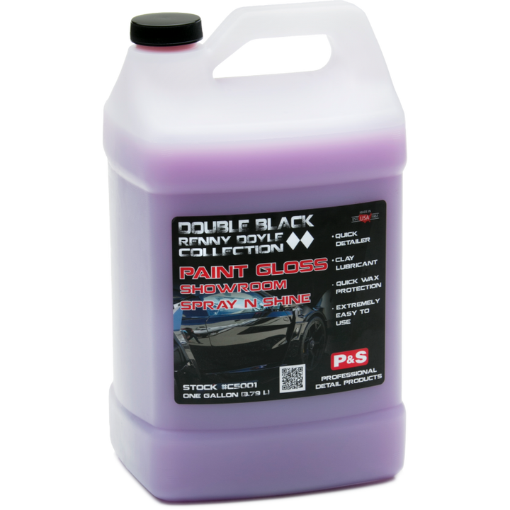 Double Black Paint Gloss Showroom Spray N Shine 128oz - CARZILLA