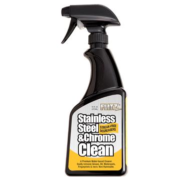 Flitz Stainless Steel & Chrome Cleaner with Degreaser 16oz - CARZILLA.CA