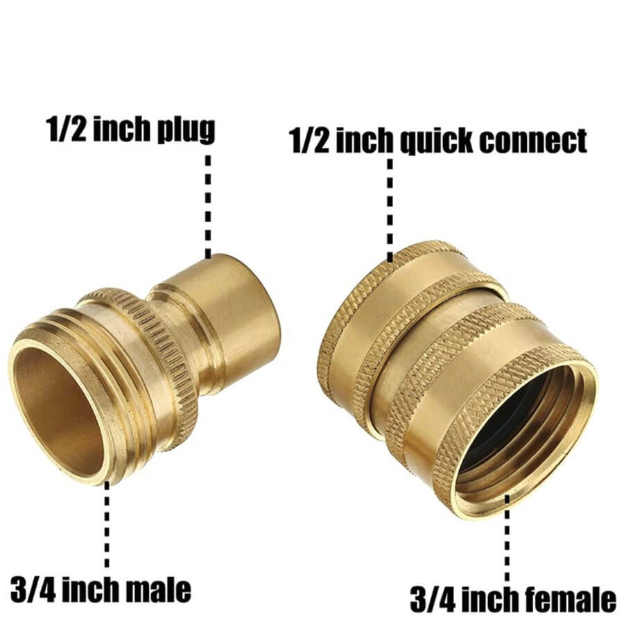 1/2Inch (15mm) Solid Brass Copper Pipe Fitting Connector For