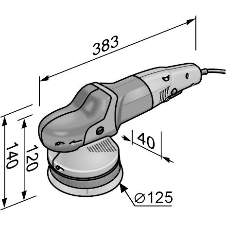 FLEX XCE 10-8 125 Corded Force Rotation | CARZILLA