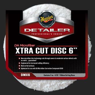 Meguiar's DMX6-DA Microfiber Xtra Cut Pad 6" Single Pad - CARZILLA.CA