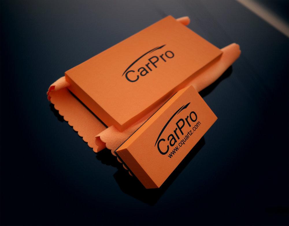 CarPro Cquartz Coating Applicator Block extra Large + large Suede - CARZILLA.CA