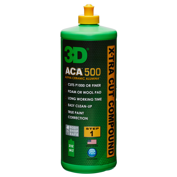 3D ACA X-TRA 500 Cut Compound 32oz - CARZILLA.CA