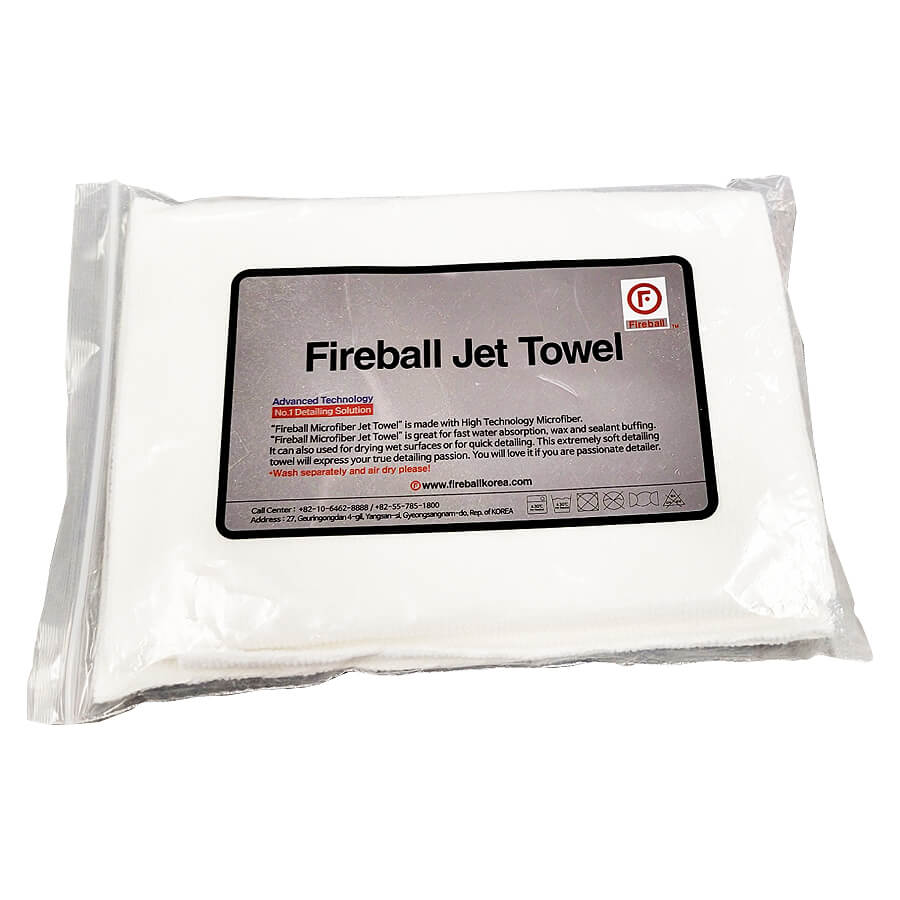 Fireball Jet Towel White - CARZILLA.CA