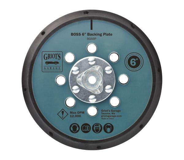 Griots Garage BOSS 6 inch Backing Plate - CARZILLA.CA