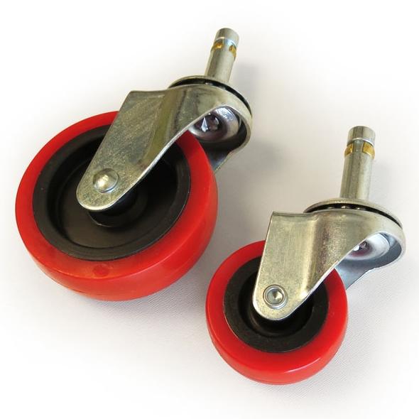 Grit Guard Dolly 3" Caster Upgrade Set (Grey/Red) - CARZILLA.CA