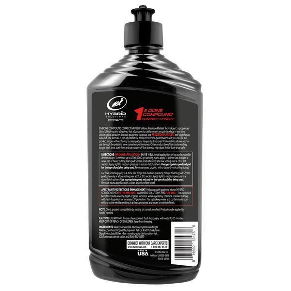 Turtle Hybrid Solutions Pro 1 & Done Professional Polishing Compound Correct & Finish 16oz - CARZILLA.CA