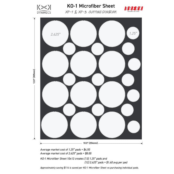 KXK Obserk Microfiber Sheet KO-1 (10 x 12") - CARZILLA.CA