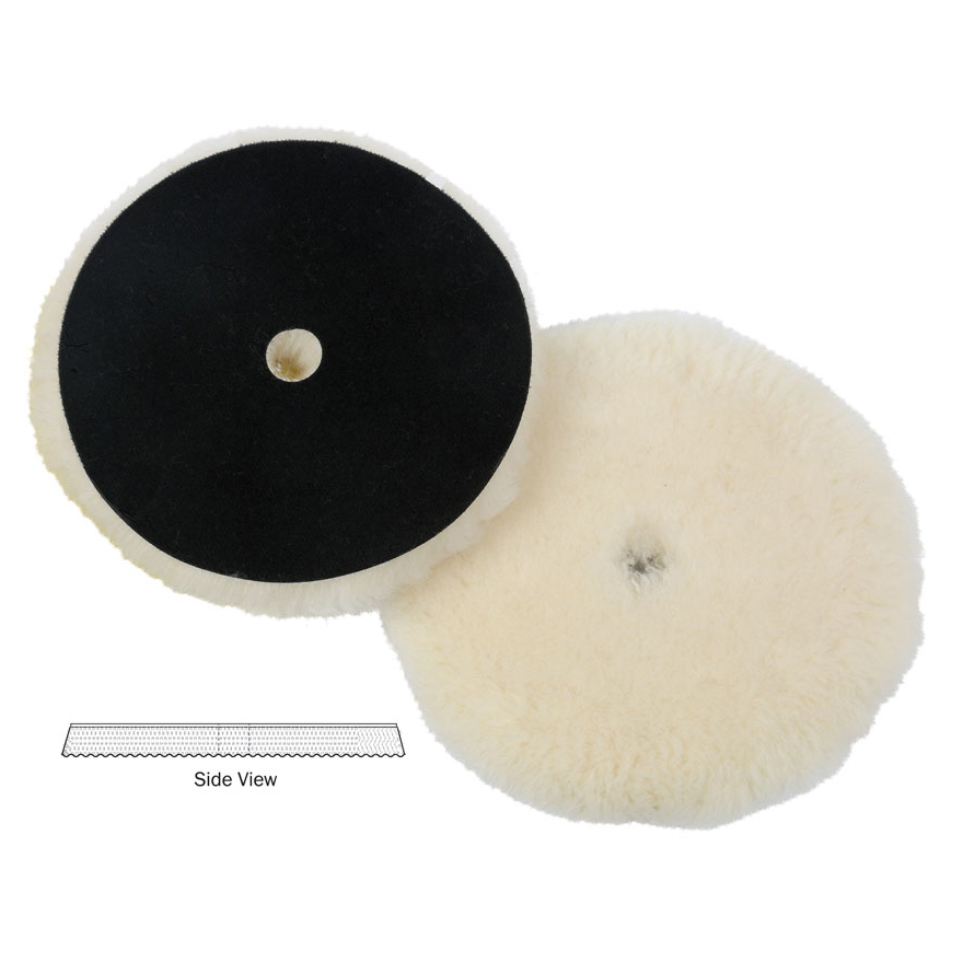 Lake Country 6.25" Low Lint Wool Pads Extra Cut - CARZILLA.CA
