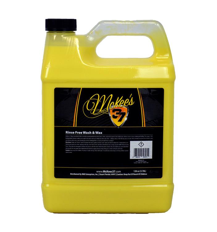 McKee's 37 Rinse Free Wash & Wax 128oz - CARZILLA.CA