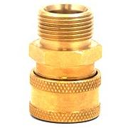 MTM 3/8" QC Brass Coupler x M22 M 15mm Plug 24.5004 (15mm) - CARZILLA.CA