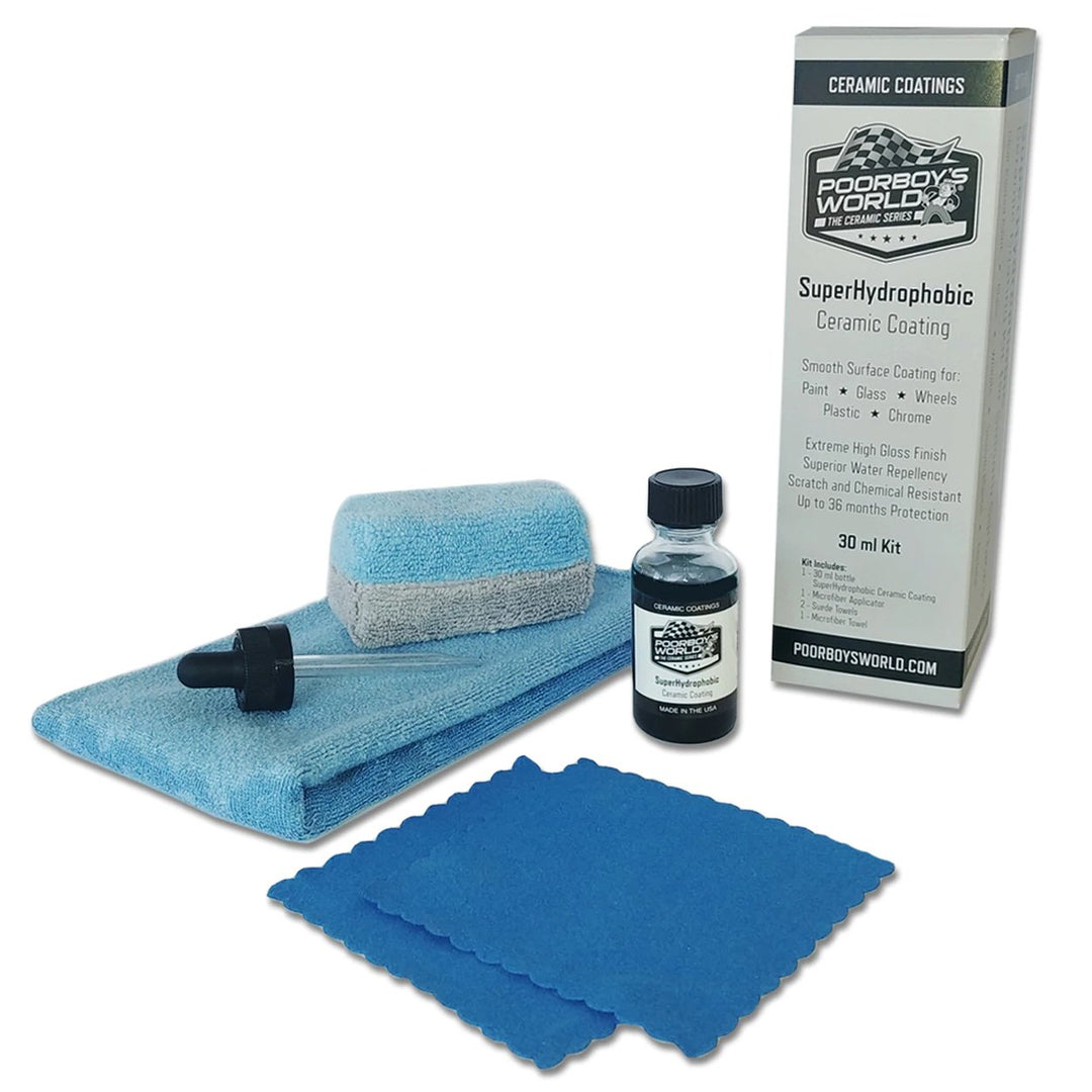 Poorboy's World Super Hydrophobic Coating 30ml Kit - CARZILLA.CA