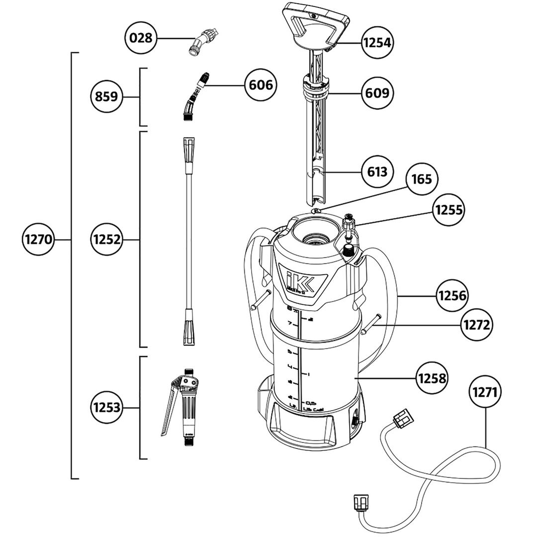 IK Sprayers Complete Nozzle IK Multi Pro 9 And 12 - Foto 2
