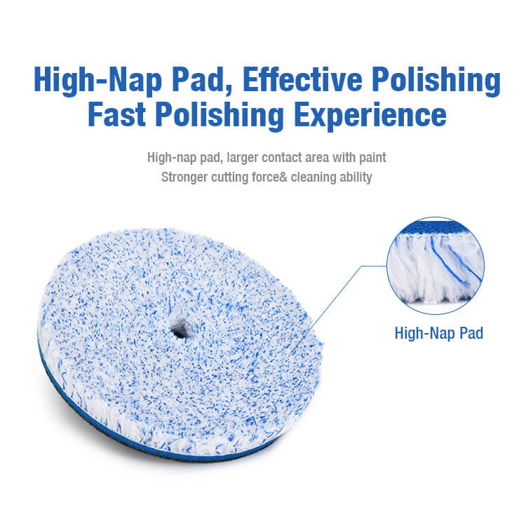 Shinemate One Step Microfiber Polish-Cut Pad (3", 5", 6") - CARZILLA.CA