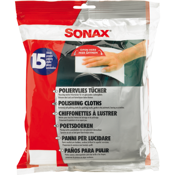 SONAX Polishing cloths 15pcs - CARZILLA