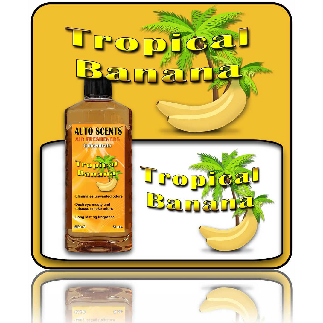 Tropical Banana Air Freshener Concentrate 8oz - CARZILLA.CA