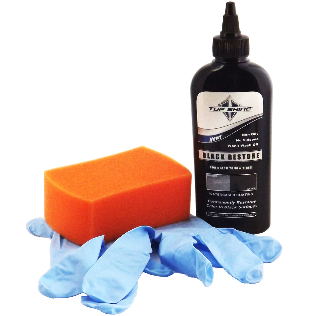 TUFSHINE Black Restore Kit 6oz w/ 1 app - CARZILLA.CA